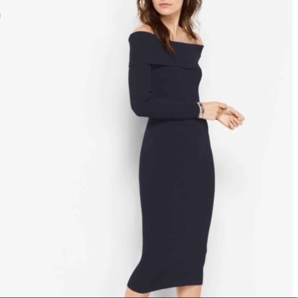Michael Kors Ribbed Knit sweater dress